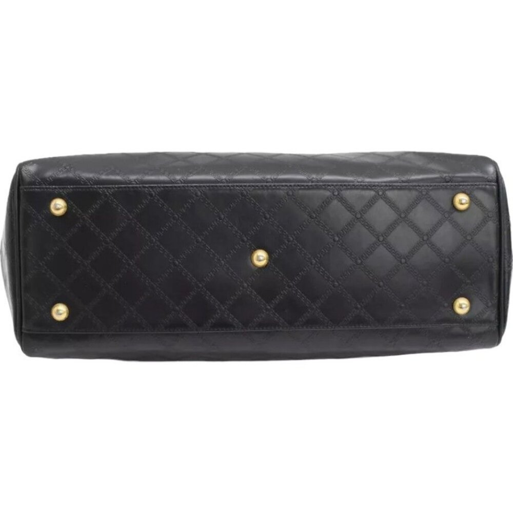 698558AM (S6) Versace Satchel Bag Black Leather - Picture 4 of 10